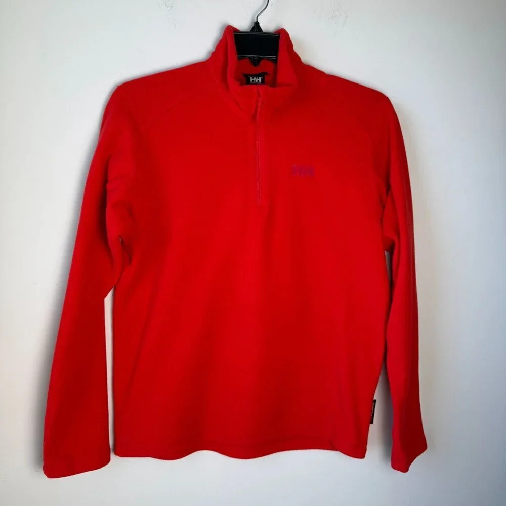 Helly Hansen Mens Daybreaker 1/2 Zip Fleece Pullover 163 Red Size M Outdoors Ski